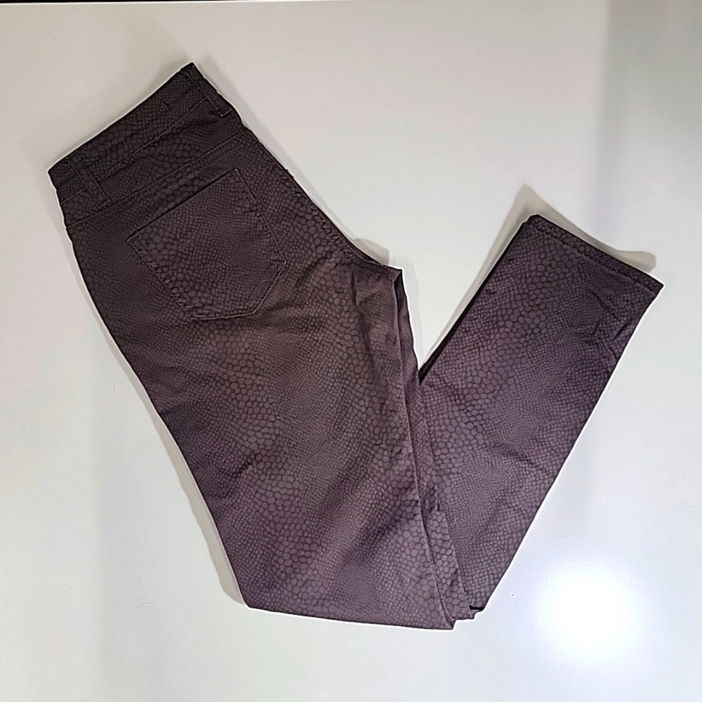 EUC Max Jeans brown Max Studio Snake Print lizard pants